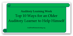 Top 10 Ways Older Auditory Learner Help Himself